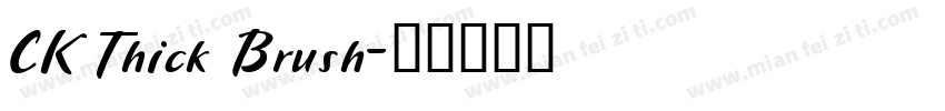 CK Thick Brush字体转换